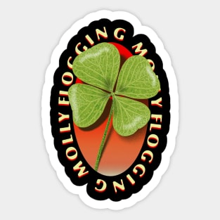 Floggyngmolly - clover design Sticker